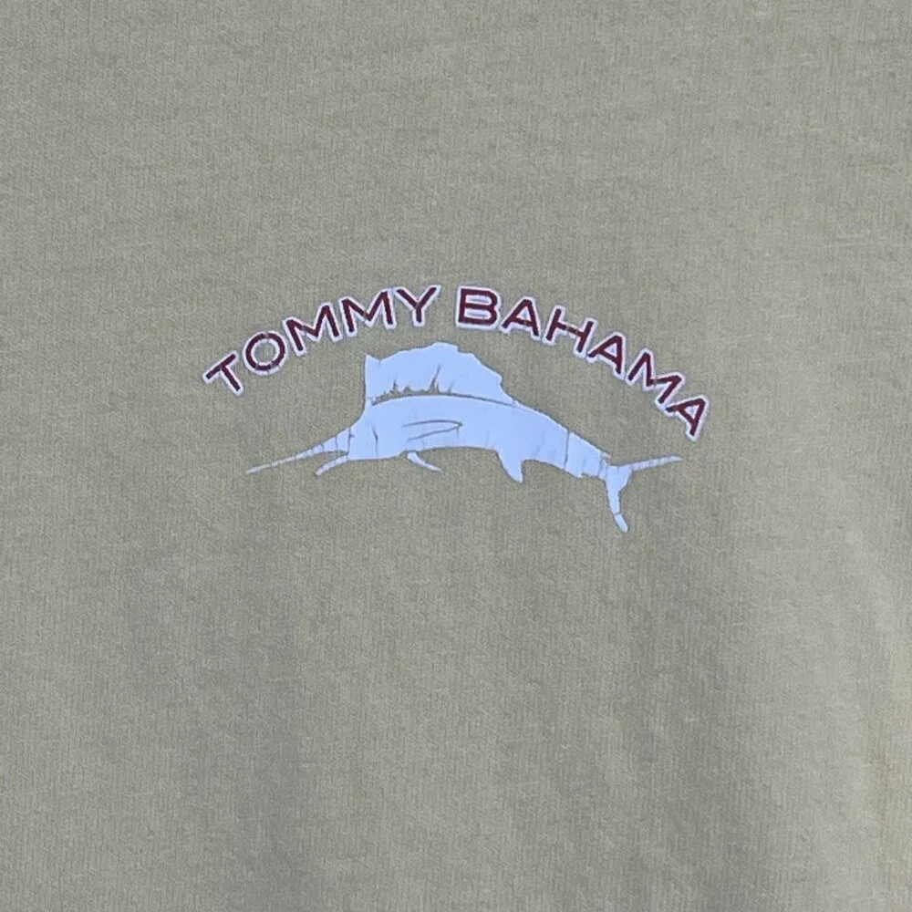 Tommy Bahama Shirt Mens XL Yellow 20 Years Of Relaxation Graphic Tee Cotton - Picture 5 of 9